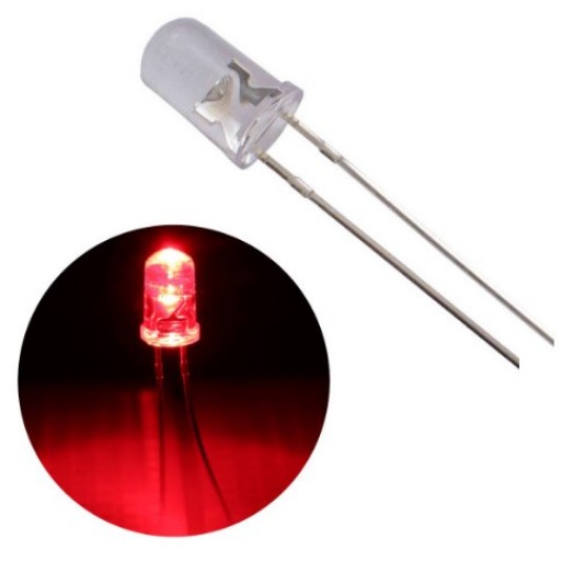 Led 5mm Redondo Vermelho